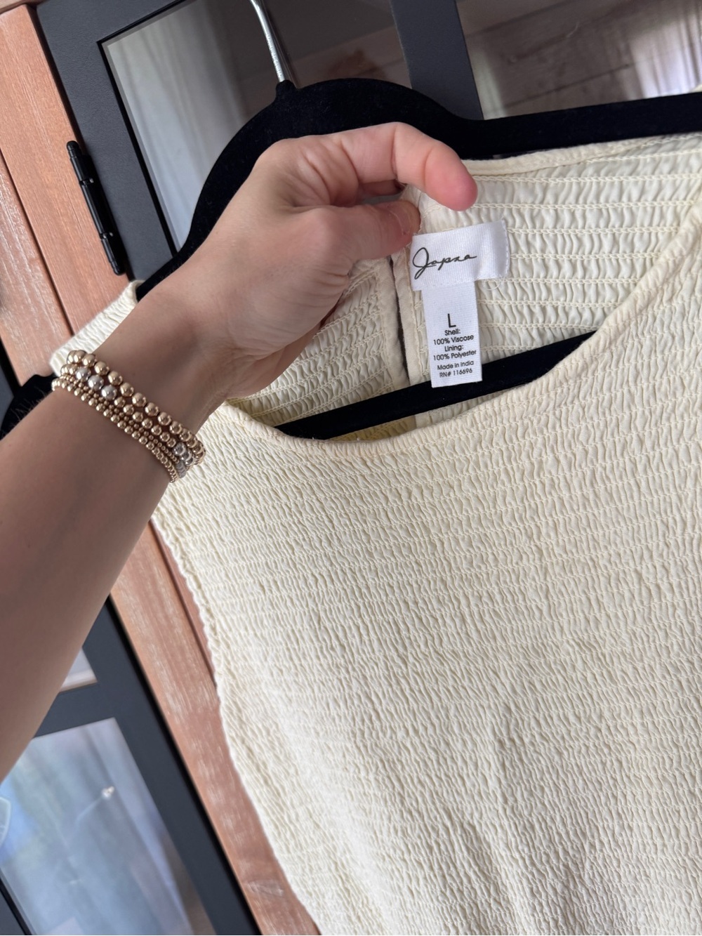 Jopna smocked maxi dress butter yellow sleeveless pastel pockets round neck - Picture 4 of 11